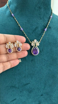 Diamond Copy Black Diamonds Set - violet