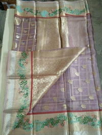 pure Handloom Silk Kota - lavender