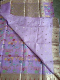 pure Handloom Silk Kota - Mauve