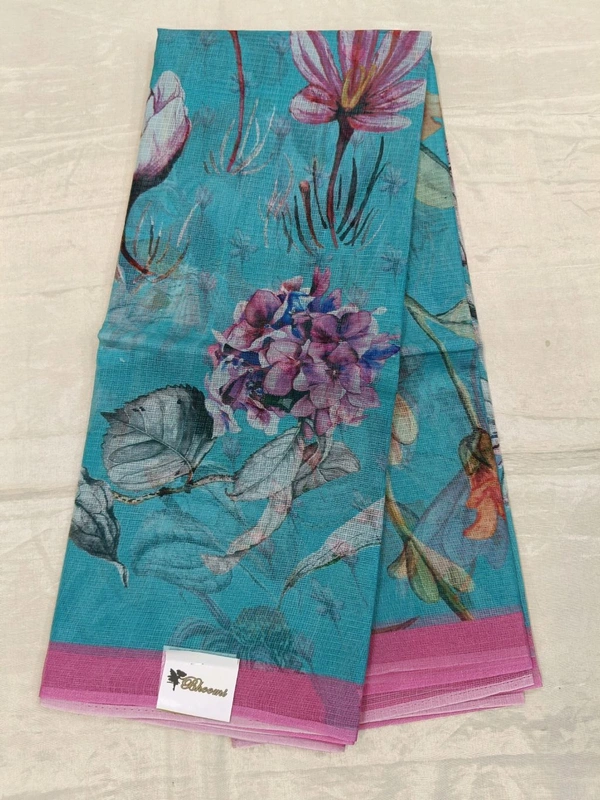 Puresilk Koka Digital - Fountain Blue