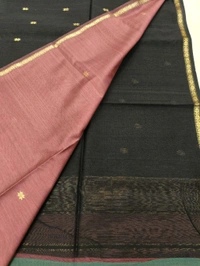 Pure Handloom Maheswari - Maroon