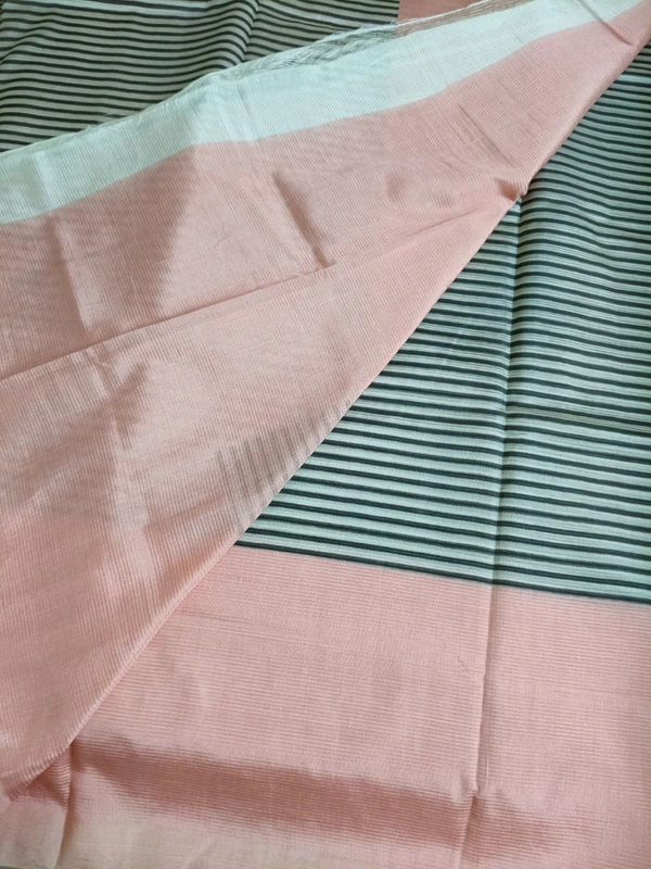 Pure Mangalagiri  - Dark peach -1, 12 Days Dispatch Time-Saree No12