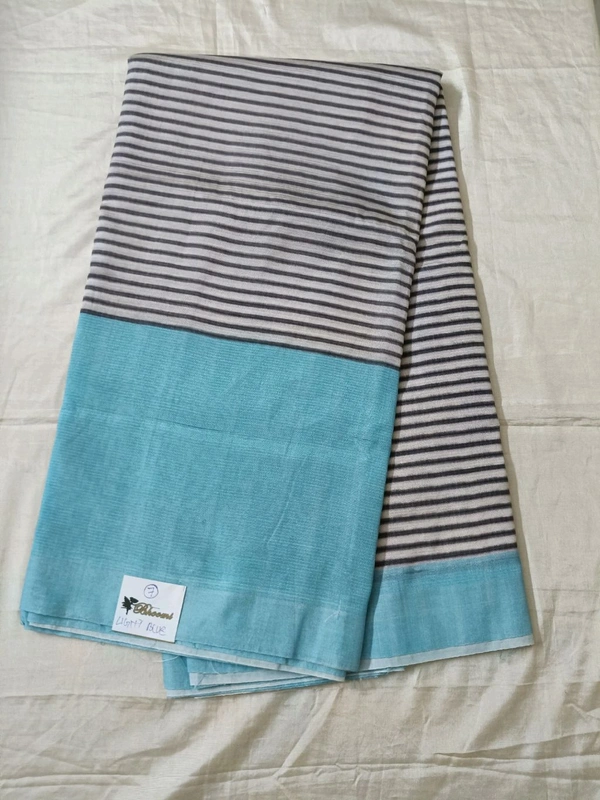 Pure Mangalagiri  - Light blue -7, 12 Days Dispatch Time-Saree No12