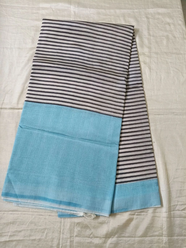 Pure Mangalagiri  - sky blue -14, 12 Days Dispatch Time-Saree No12