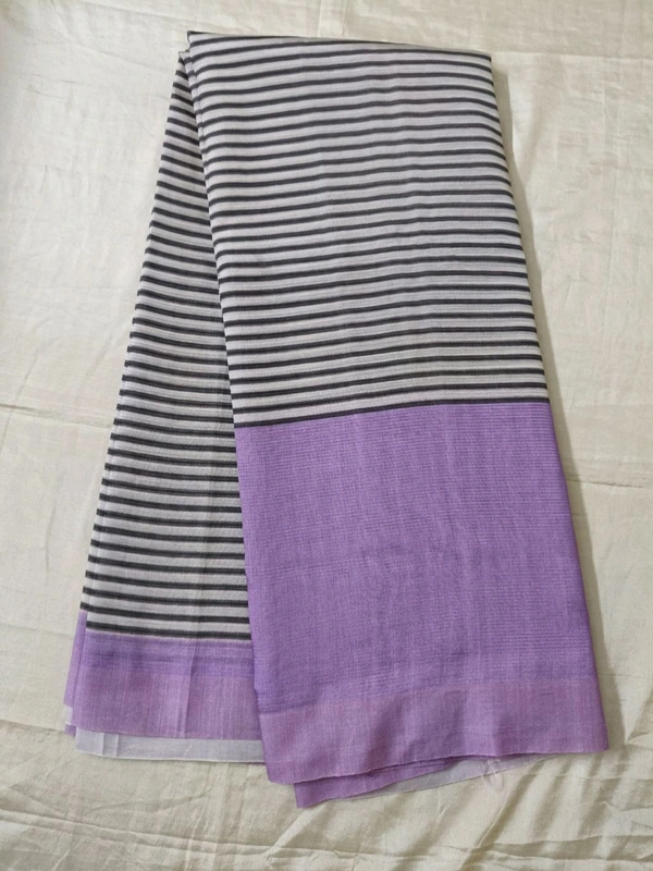 Pure Mangalagiri  - violet -16, 12 Days Dispatch Time-Saree No12