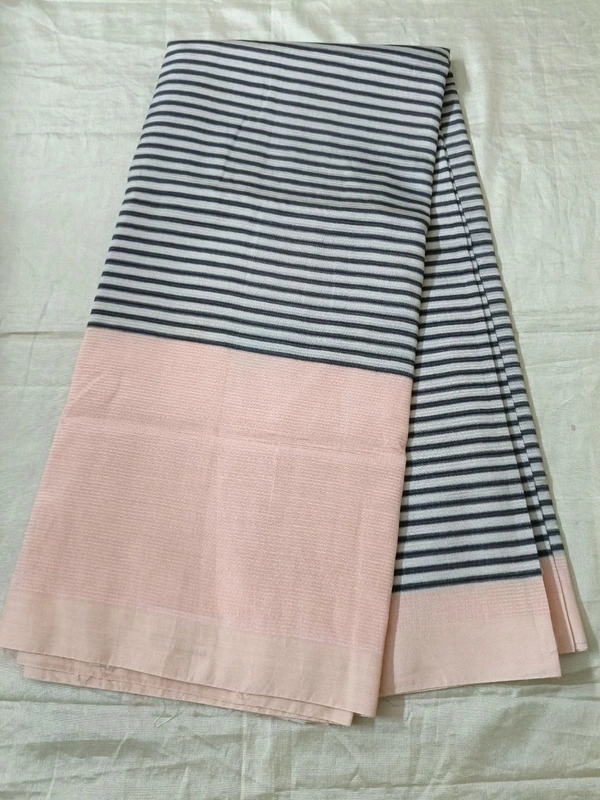 Pure Mangalagiri  - peach -17, 12 Days Dispatch Time-Saree No12