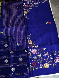 Pure Dola Handwork - Navy Blue