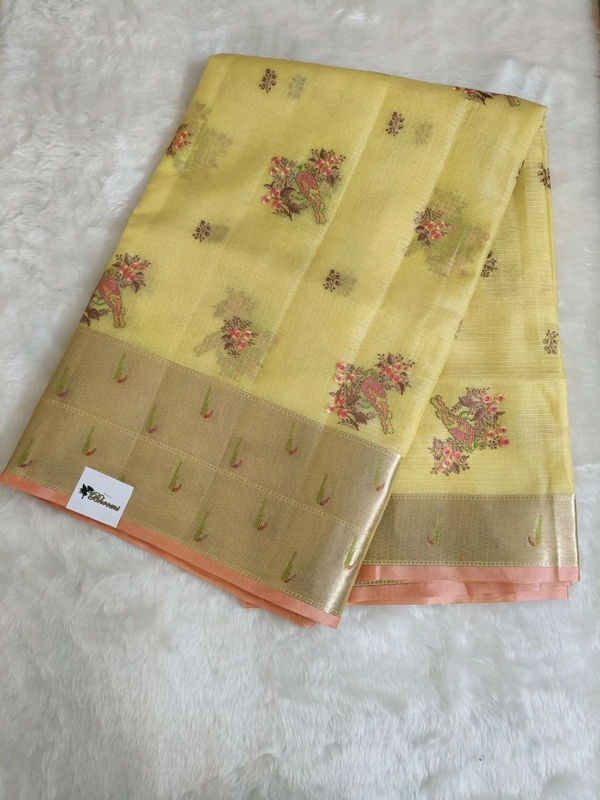 Silk Kota Weaving - Yellow
