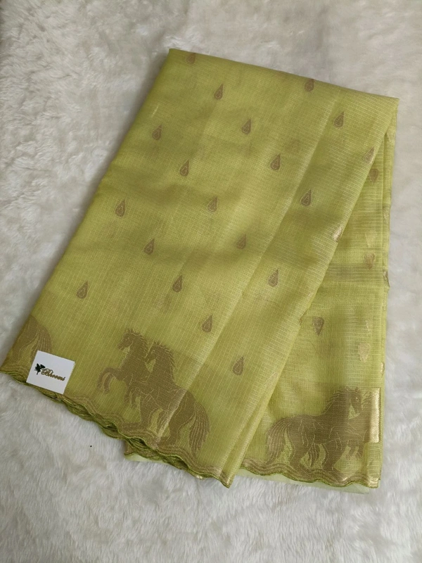 Silk Kota Designer - lemon yellow