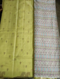 Silk Kota Designer - lemon yellow