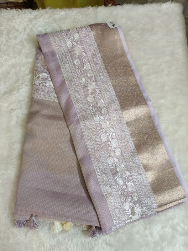 Silk Kota Saree - lavender