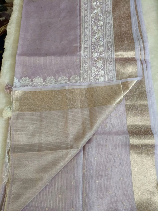 Silk Kota Saree - lavender