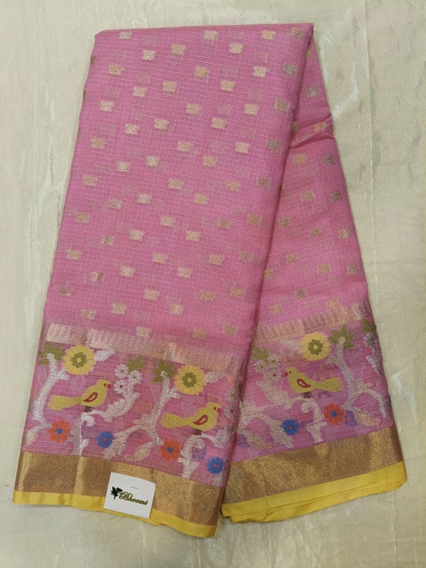 Silk Kota Saree - pink