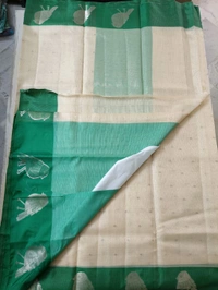 Silk Kota Saree - Cream