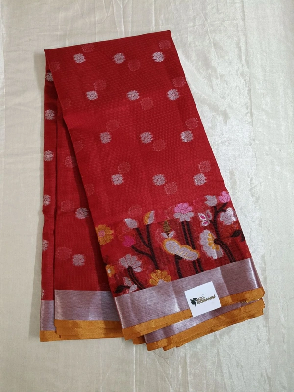Silk Kota Saree - Red