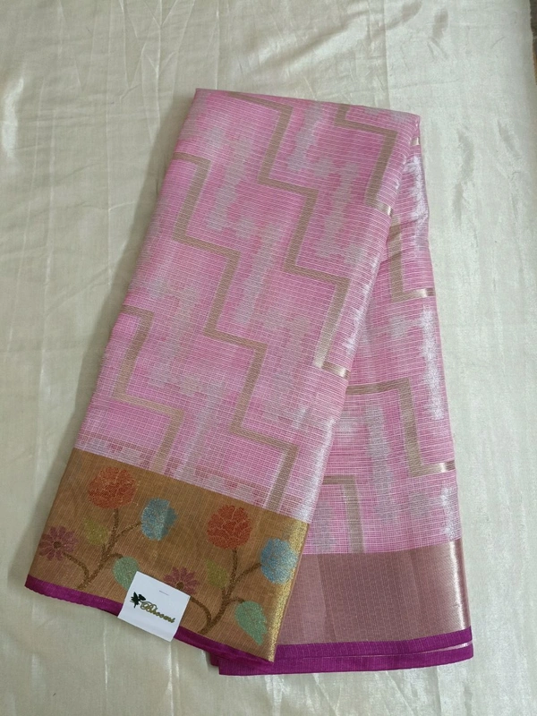 Silk Kota Saree - pink