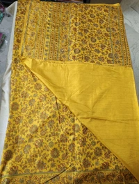 soft silk kantha - Yellow
