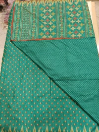 soft silk kantha - ocean green