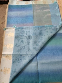 pure organza digital - ocean blue