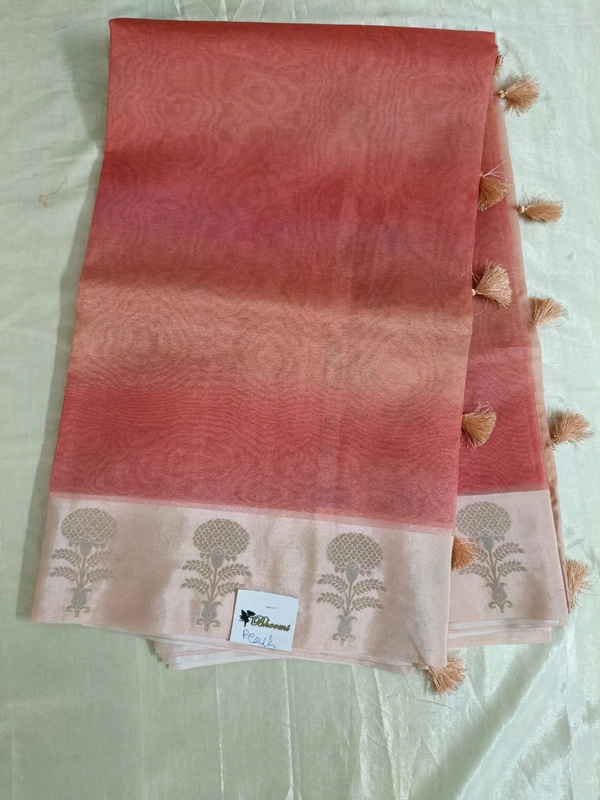 pure organza digital - Peach