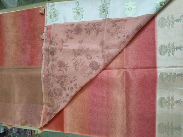 pure organza digital - Peach