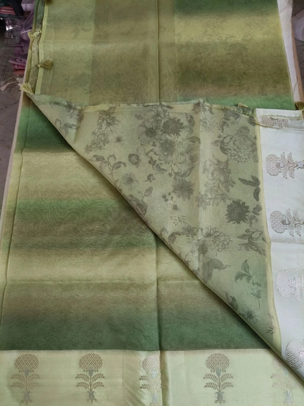 pure organza digital - Green