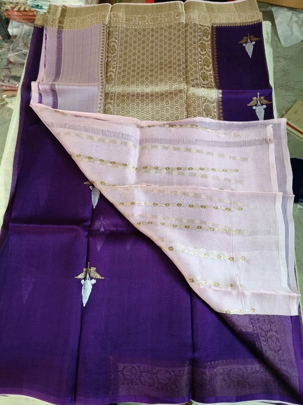 Pure Organza Handloom - violet