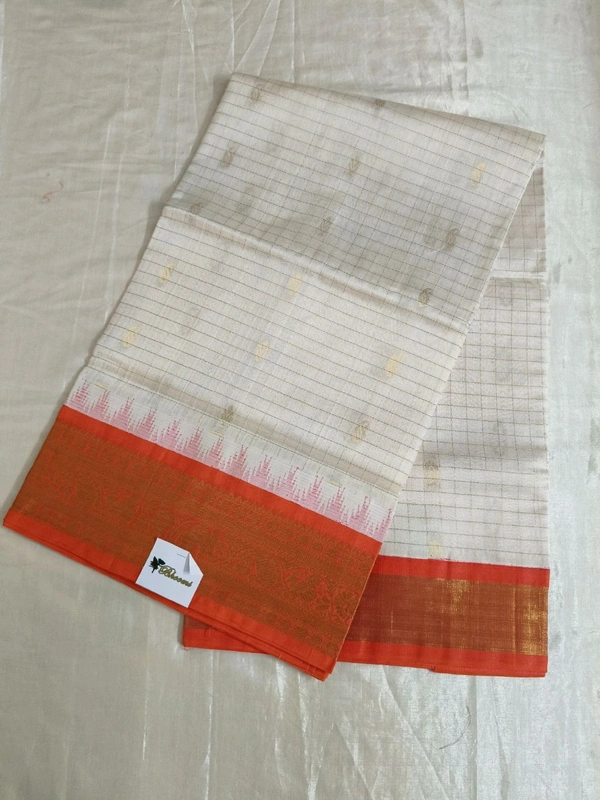 Pure Handloom Kuppadam - cream