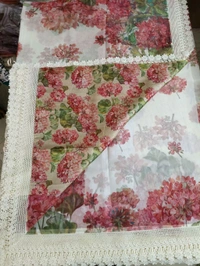 Soft Organza - white wit cream