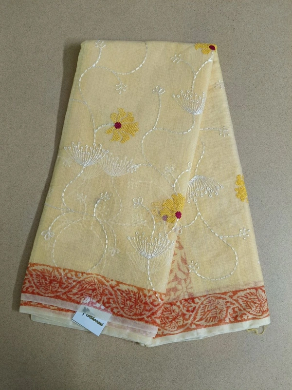 kota embroidaey - Yellow Orange