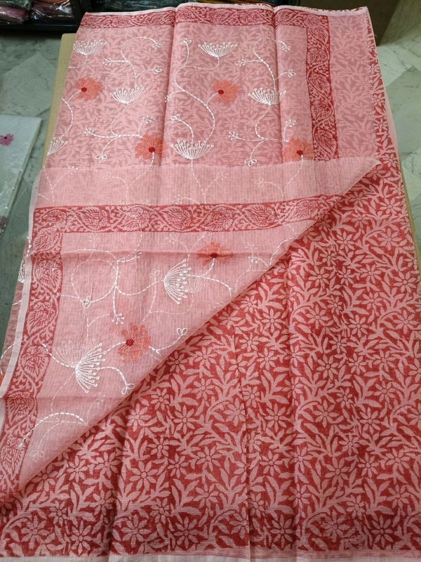 kota embroidaey - Tickle Me Pink