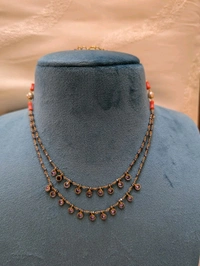 Silver Shine Black Diamonds Chain - violet