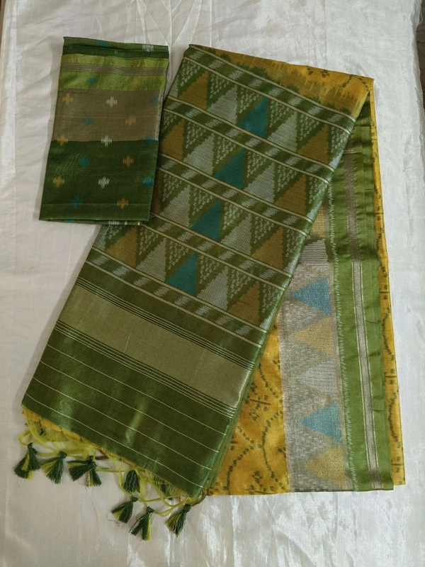 Soft Raw Silk - Green