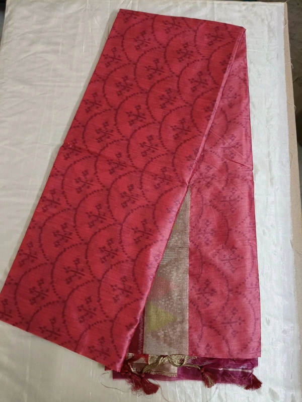Soft Raw Silk - Wild Watermelon