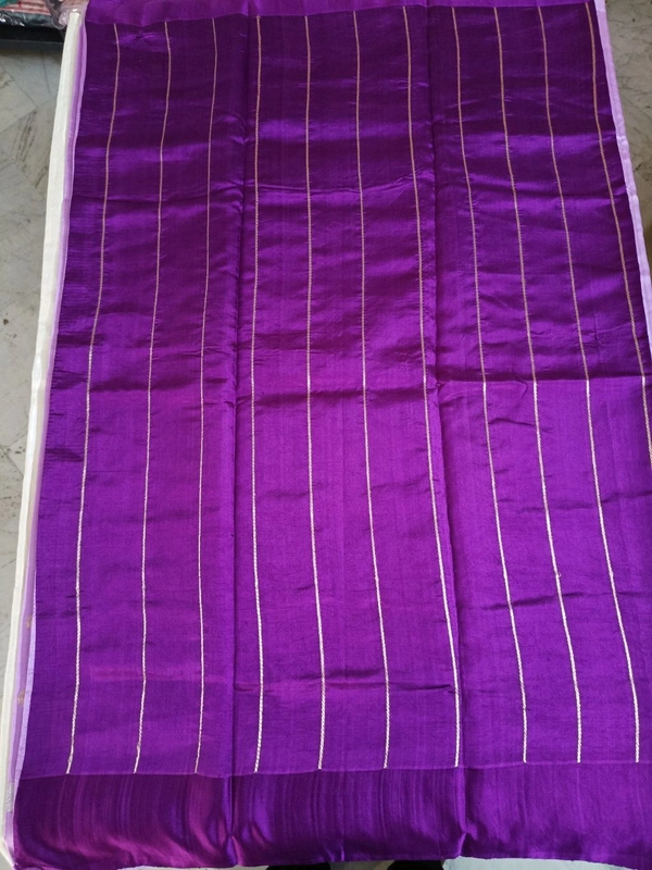 Pure Handloom Raw Mango - lavender