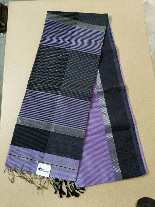 Pure Handloom Maheswari - violet