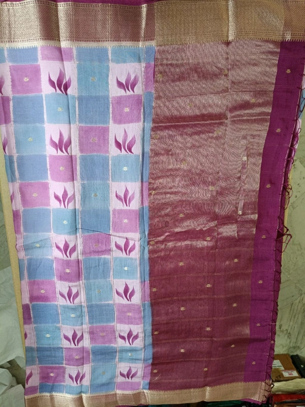 Chiniya With Handpaint - pink