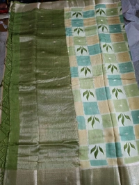 Chiniya With Handpaint - Green