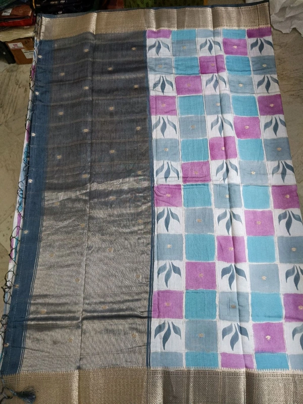 Chiniya With Handpaint - Navy Blue