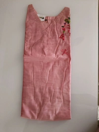 Soft Tusser Handwork Kurti - Sundown, 40