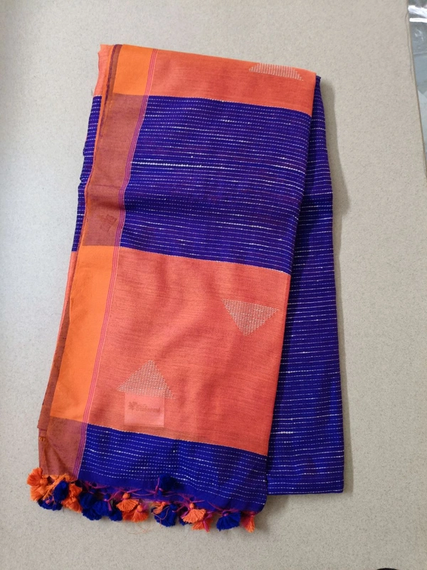 handloom cotton - Navy Blue