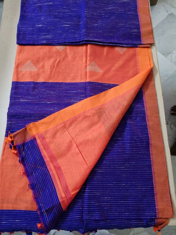 handloom cotton - Navy Blue