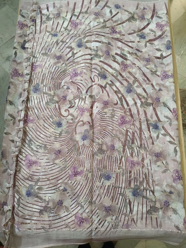 Lenin Printed Kanta - violet 5