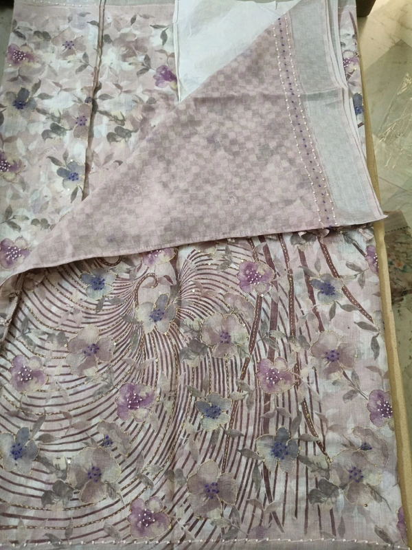Lenin Printed Kanta - violet 5