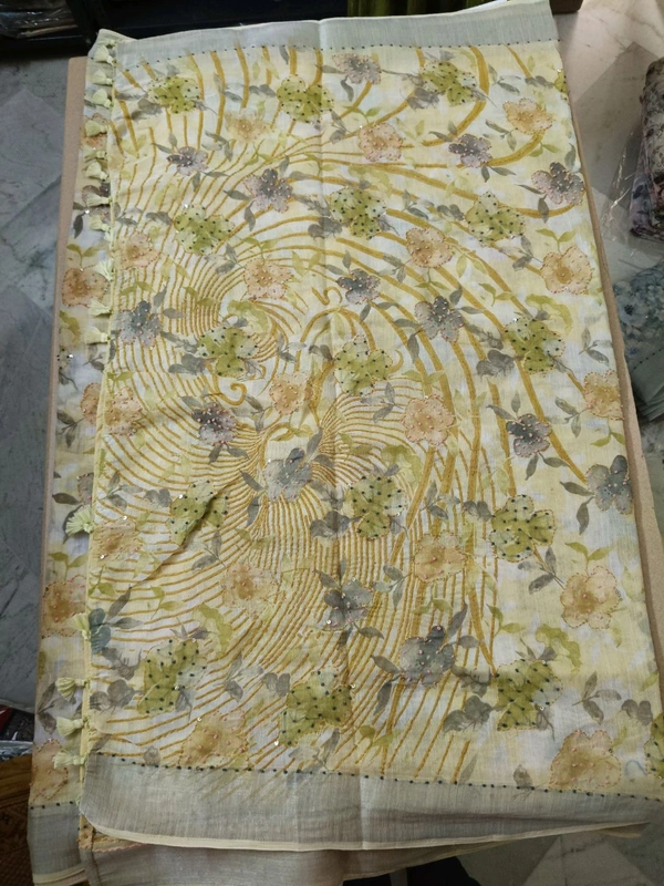 Lenin Printed Kanta - yellow 13