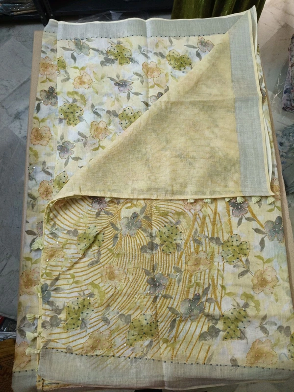 Lenin Printed Kanta - yellow 13
