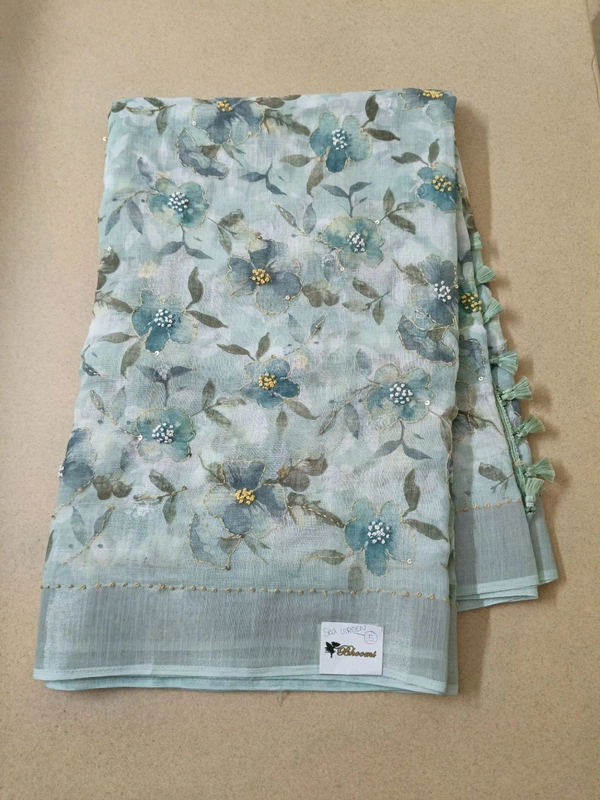 Lenin Printed Kanta - sea green 15