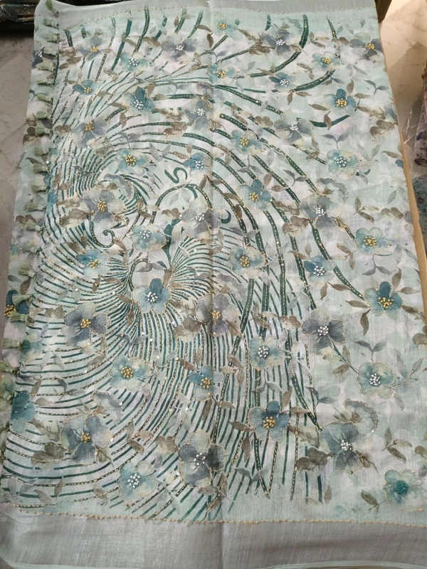 Lenin Printed Kanta - sea green 15
