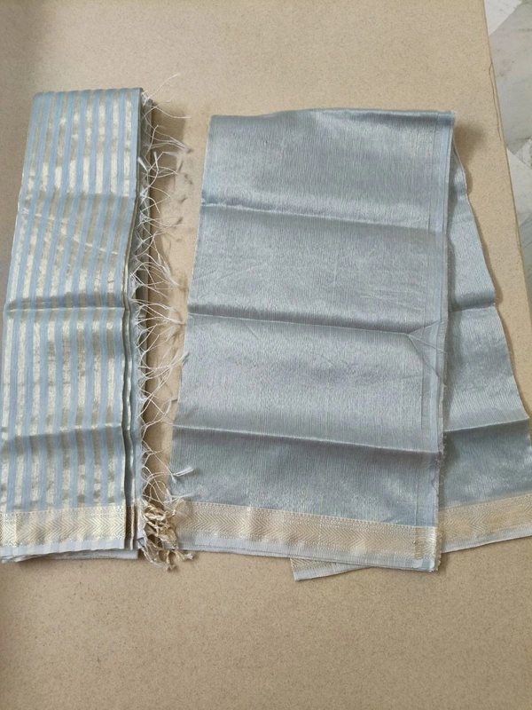 Pure Handloom Maheswari - Gray