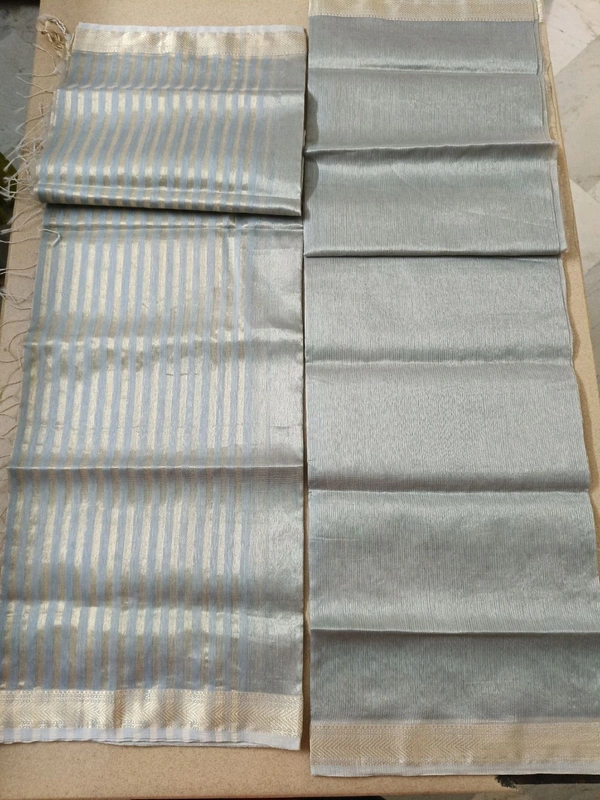 Pure Handloom Maheswari - Gray